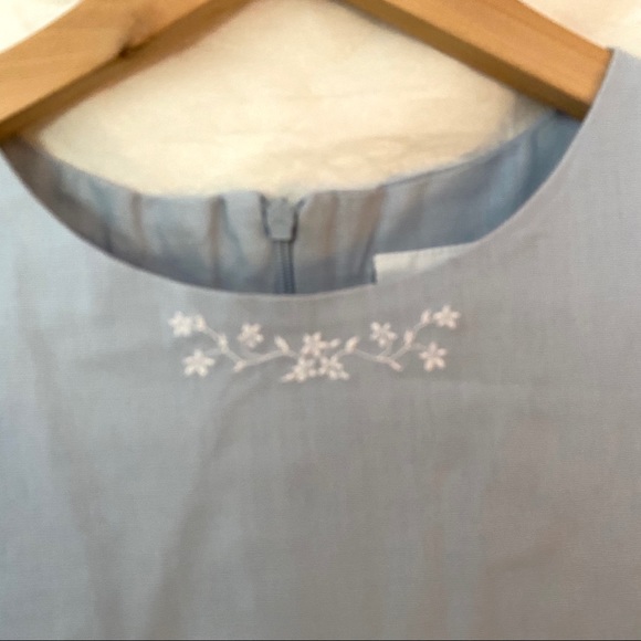 HARTSTRINGS Blue and White Dress Girls Size 10 NWT - Picture 10 of 15